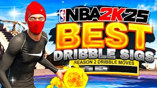 NEW BEST DRIBBLE MOVES  FASTESTS SIGS on NBA 2K25 SPEED BOOST FASTER [upl. by Ariad]