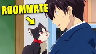 Lonely Awkward Writer SAVED By Cute Cat  My Roommate Is A Cat [upl. by Adnara]