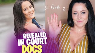 Jenelle Evans’ Massive Salaries from Teen Mom OnlyFans IG amp TikTok Revealed in Divorce Court Docs [upl. by Camel]