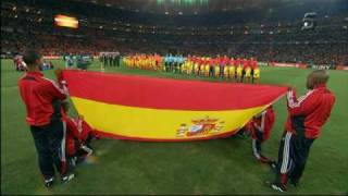 Himno de España en la Final de la Copa del Mundo 2010 de Sudáfrica Estadio Soccer City [upl. by Lirbaj]