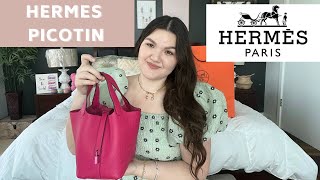 Hermes Picotin 18 Bag One Year Review  H Journey Bag Tips [upl. by Yllime]