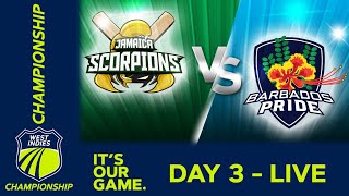 🔴 LIVE Jamaica v Barbados  Day 3  West Indies Championship  Friday 10th Feb 2023 [upl. by Eissej]