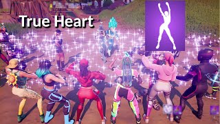 Perfect timing TRUE HEART Fortnite Emote 🤩 [upl. by Sinegra]