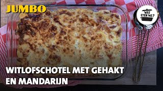 Wat eten we Witlofschotel met gehakt en mandarijn [upl. by Llehcor150]