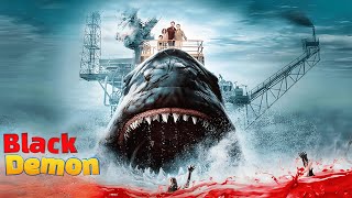 The Black Demon 2023 Film Explained in HindiUrdu  Black Megalodon Shark Story Summarized हिन्दी [upl. by Neil]