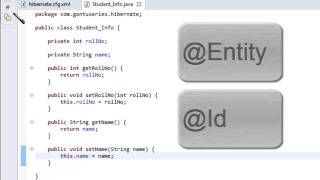 Hibernate Tutorial Part 4 b  How to create the first Hibernate Application in Eclipse  Hands on [upl. by Einon]