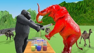 Learn Colors With Wild Animals Toys For Kids  Learn Colors With Wild Zoo Animals for children [upl. by Schroder]