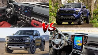 2024 Ford Ranger Raptor vs 2024 Toyota Tacoma TRD Sport Visual Comparison  Truck Battles [upl. by Mokas680]