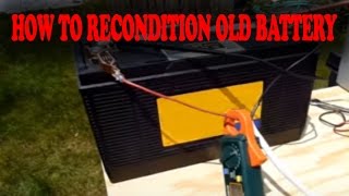 how to recondition old battery  refurbished car batteries [upl. by Nyrahs]