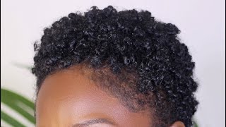 Best Method for Super Defined Curls  Short Hair  4C  Tapered fro  How to style TWA ❤️ [upl. by Uyekawa]