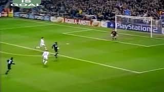 Goal Hernan Crespo Real Madrid vs SS Lazio 13022001 [upl. by Bocyaj]