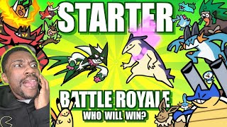 NO WAY  Starter Pokemon Battle Royale And Explanation Reaction [upl. by Saberhagen]