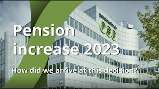 Pensioenfonds PGB explanation increase pensions 2023 [upl. by Alrzc808]