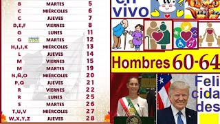 CALENDARIO PAGOS HOMBRES 60 A 64 FELICIDADES TRUMP [upl. by Iarahs163]