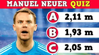 12 Fußball Quiz Fragen über Manuel Neuer  Fussball Quiz 2023 [upl. by Ho]