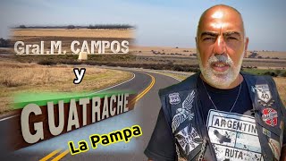 LA PAMPA  GENERAL CAMPOS  GUATRACHÉ  en moto por Argentina [upl. by Genaro]