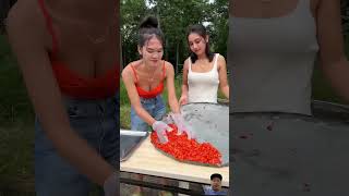 Home Made Chili Sauce Recipe cooking cookingvideo cookingshorts [upl. by Eenahs]