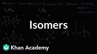 Isomers  Properties of carbon  Biology  Khan Academy [upl. by Atterahs]