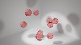 Animated Moving Red Glass Balls Spheres  Free Background Animation 60 fps  Blender Animation 25 [upl. by Anin]