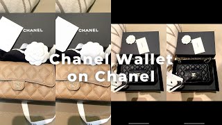 CHANEL WALLET ON CHAIN  WHAT THEY FIT  FEATURING MY DIY WOC 😱 [upl. by Gowrie899]