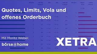 Volatilität Limits und offenes Orderbuch im XetraHandel Mit Moritz Weber [upl. by Orly]