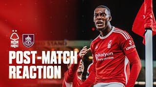 POSTMATCH REACTION CALLUM HUDSONODOI  NOTTINGHAM FOREST V BURNLEY [upl. by Arit]