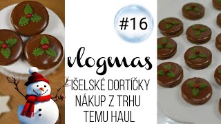 VLOGMAS 16  Išelské dortíčky trhy a Temu haul🙈 [upl. by Norej]