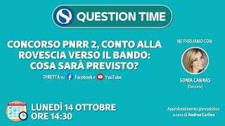 Concorso PNRR 2 conto alla rovescia verso il bando cosa sarà previsto [upl. by Solakcin]