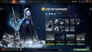 Drow ranger arcana showcase DOTA2 [upl. by Celestia]