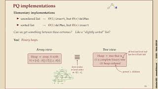 Effiziente Algorithmen 33 Priority Queues and Binary heaps [upl. by Ainaled739]