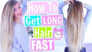 How To Grow Your Hair Long FAST Grow Your Hair in a WEEK 2018 [upl. by Purpura]