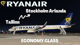 5 EURO‎ FLIGHT Tallinn 🇪🇪 to Stockholm Arlanda 🇸🇪 on Ryanair  TRIP REPORT [upl. by Civ]