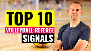 TOP 10 Volleyball Referee Signals You Should Know [upl. by Eillim]