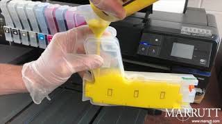 How to initially fill and prime a visual ink refill cartridge for an Epson P800 [upl. by Lowney]