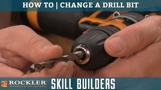 How to Change a Drill Bit  Rockler Skill Builders [upl. by Burkitt9]