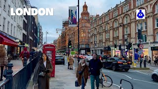 London Winter Walk 🇬🇧 SOUTH KENSINGTON London Oratory to Harrods  Central London Walking Tour HDR [upl. by Aerdma260]