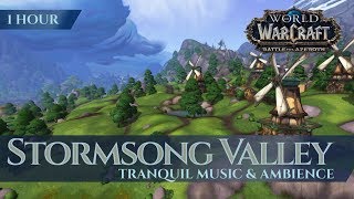 Stormsong Valley  Tranquil Music amp Ambience 1 h 4K World of Warcraft Battle for Azeroth aka BfA [upl. by Foah154]