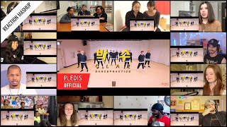 Choreography Video SEVENTEEN  박수CLAP reaction mashup [upl. by Namrac]