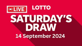 The National Lottery Lotto Draw Live Results from Saturday 14 September 2024  lotto live [upl. by Nahshon801]