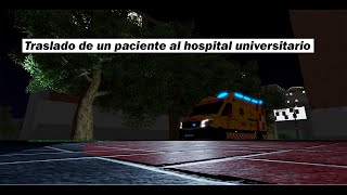 Traslado nocturno a paciente al hospital universitario SVA Sacyl  Emergency Valladolid [upl. by Nyleahcim243]