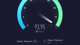 Fibre optique Maroc telecom  test routeur tp link ac1350  تجربة ألياف البصرية لاتصالات المغرب [upl. by Columbyne]