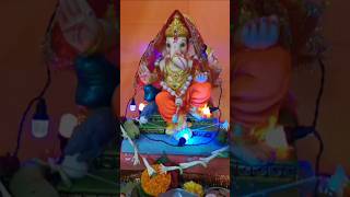 Ganpati Bappa Morya🙏🏻 Ganesh chaturthi celebration ganpati ganeshchaturthi shorts ganpati [upl. by Wiatt]