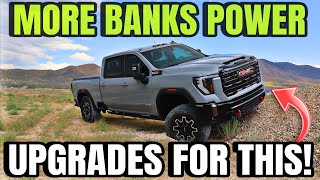 I Got Some More Banks Power Performance Upgrades For My 2024 GMC Sierra 2500 AT4X [upl. by Karlyn848]