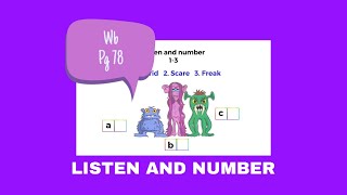 GET SMART PLUS 3  WORKBOOK PAGE 78  LISTEN AND NUMBER [upl. by Elka]