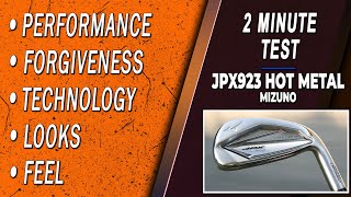 Mizuno JPX923 Hot Metal Overview  2 Minute Test [upl. by Aerdnaek847]