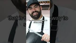 Chef Codys Knife Steeling Skills [upl. by Yemorej]