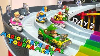 MARIO KARTS SLIME RACING  DIECAST CARS TOURNAMENT 2 [upl. by Gothar658]