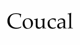 How to Pronounce Coucal [upl. by Guise]