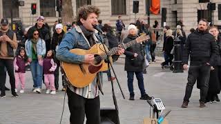 Andrew Duncan busker in Trafalgar Square 9th March 2024  Part 2 [upl. by Griffy543]