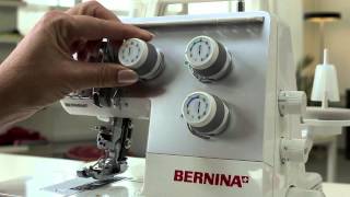 BERNINA overlockerserger L 220 first steps stitching preparation [upl. by Ferdinanda]